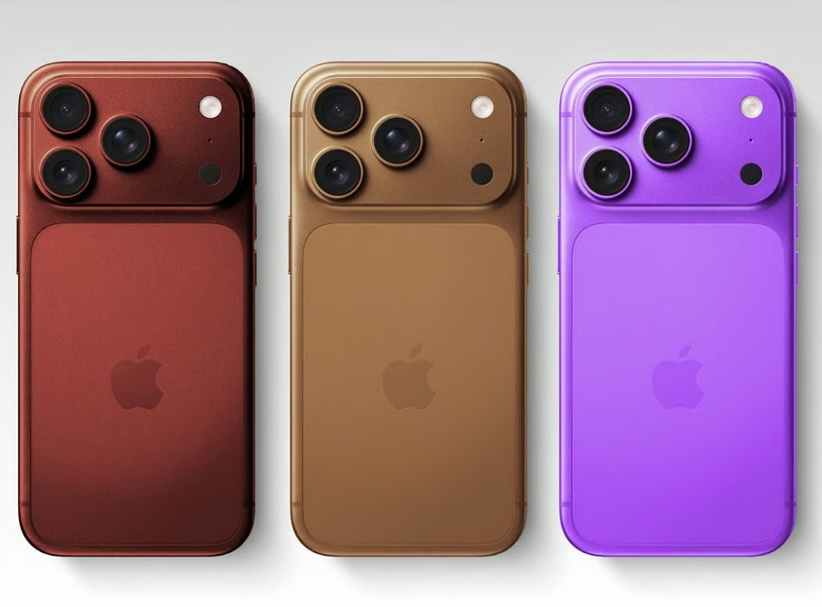 Các màu dự kiến của iPhone 19 Pro.