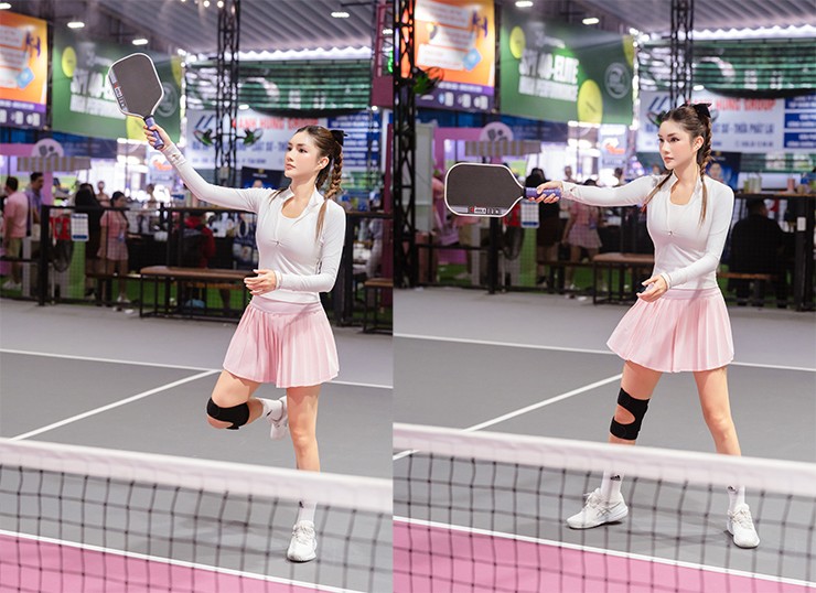 Người đẹp Kha Kha thi đấu tại giải