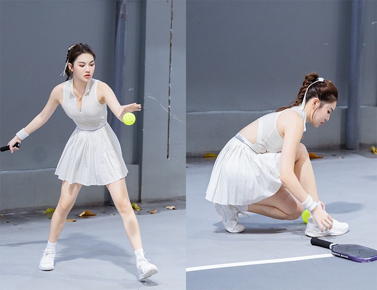 Kiều Trinh nổi tiếng với biệt danh “người đẹp chuyên về nhì” ở các giải pickleball. Tại giải đấu này, cô dừng bước đầy tiếc nuối ở tứ kết do sức khỏe không tốt. Dù vậy, Kiều Trinh cho biết cô rất vui khi nhận được một giải thưởng phụ. Người đẹp đánh giá giải rất cao khi đây là giải đấu chăm sóc cho VĐV nữ rất tốt, đặc biệt là khâu hậu cần.