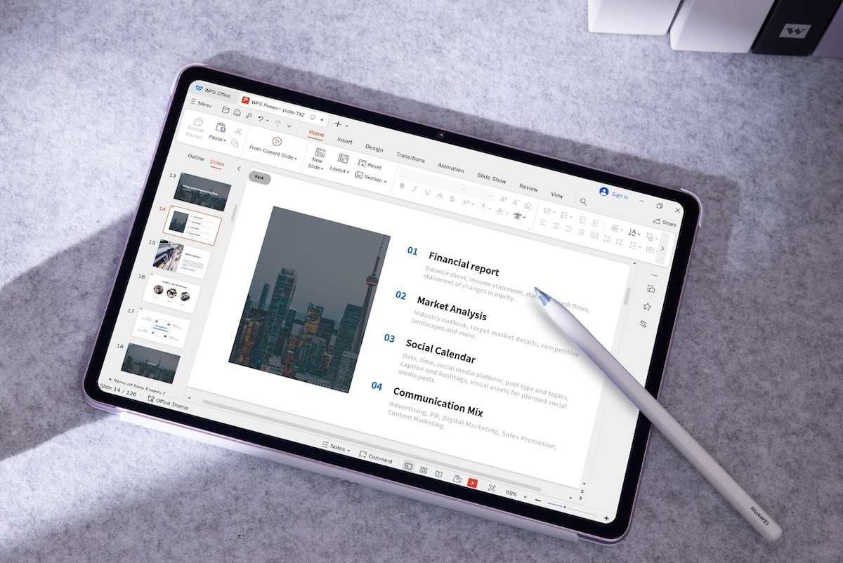 Màn hình PaperMatte chống lóa, chống say tàu xe là điểm nhấn của máy tính bảng này.