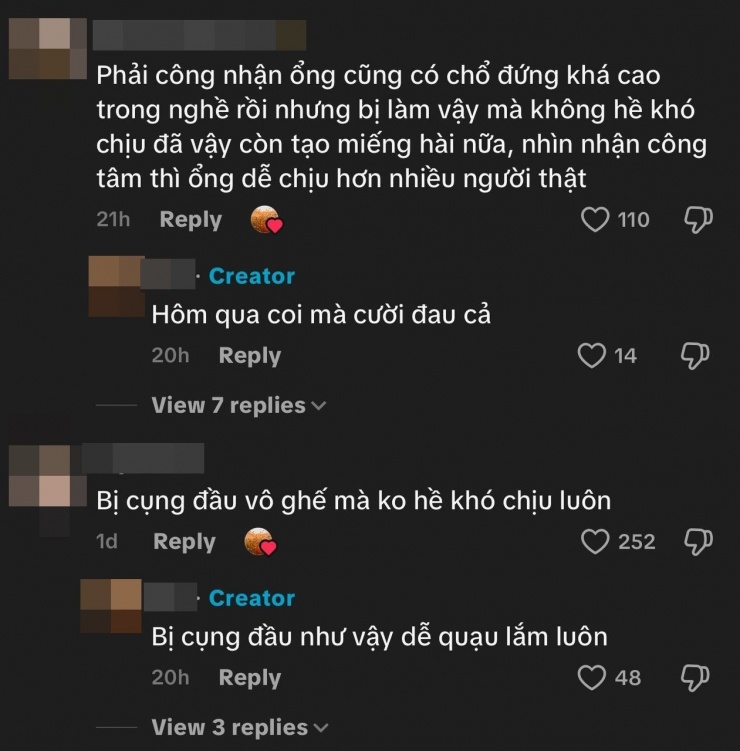 Khán giả khen ngợi Trấn Thành.