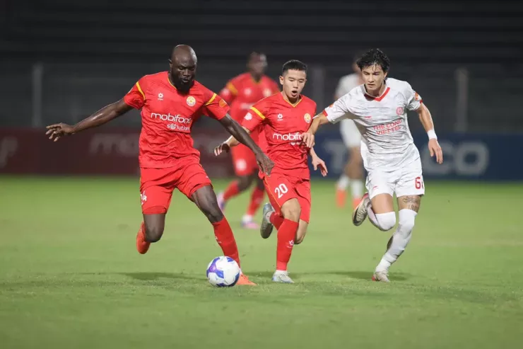 Thể Công Viettel không thể qua mặt tân binh PVF-CAND. Ảnh: CCT.