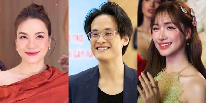 Từ trái sang: Mỹ Tâm, Hà Anh Tuấn, Hòa Minzy là những nghệ sĩ gắn liền với hoạt động thiện nguyện, cộng đồng. Ảnh: Nhân vật cung cấp