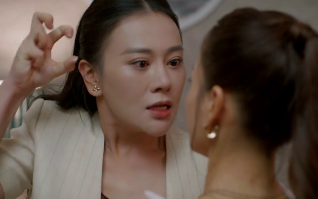 Màn đánh ghen của Mỹ Anh đã mang về kỷ lục cao nhất của khán giả theo dõi kể từ khi bộ phim phát sóng. Ảnh VTV