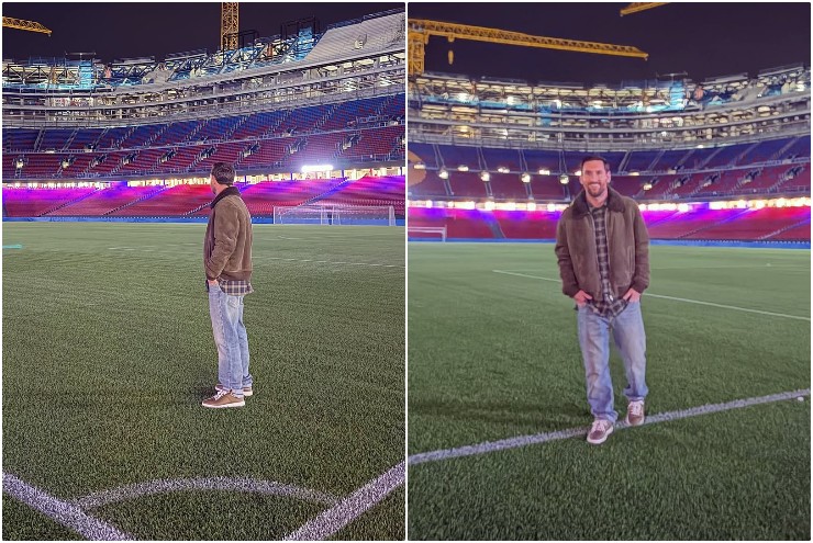 Messi đăng tải hình ảnh trở lại sân Nou Camp