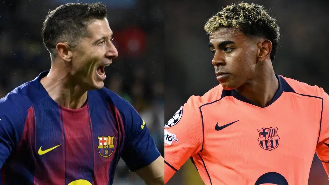 Yamal hy vọng Barca sẽ giữ chân Lewandowski ít nhất thêm 1 mùa giải nữa