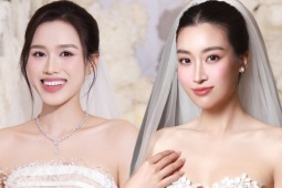 Đỗ Thị Hà, Đỗ Mỹ Linh cùng mê một đôi giày bệt khi làm cô dâu