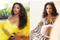 Thời trang - Mỹ nhân Jamaica khoe vòng eo rắn nước ở Miss Universe 2025