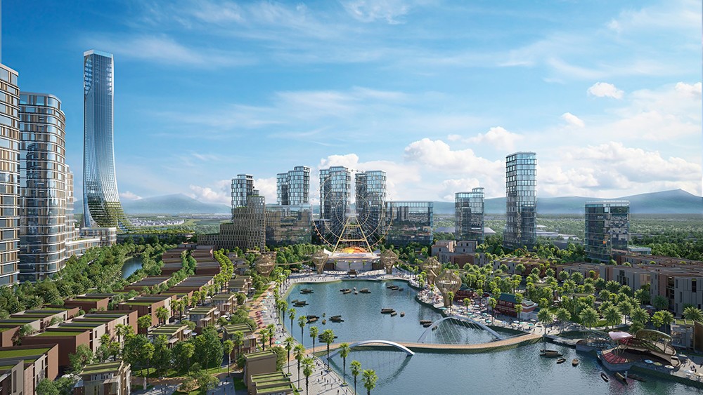 Phối cảnh minh họa quần thể Da Nang Downtown. - một MBS ngay tại Việt Nam. Ảnh: Sun Group