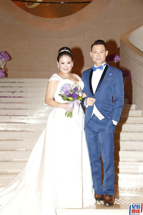 Hải Tuấn Kiệt và vợ Mạc Gia Từ trong lễ cưới năm 2017.