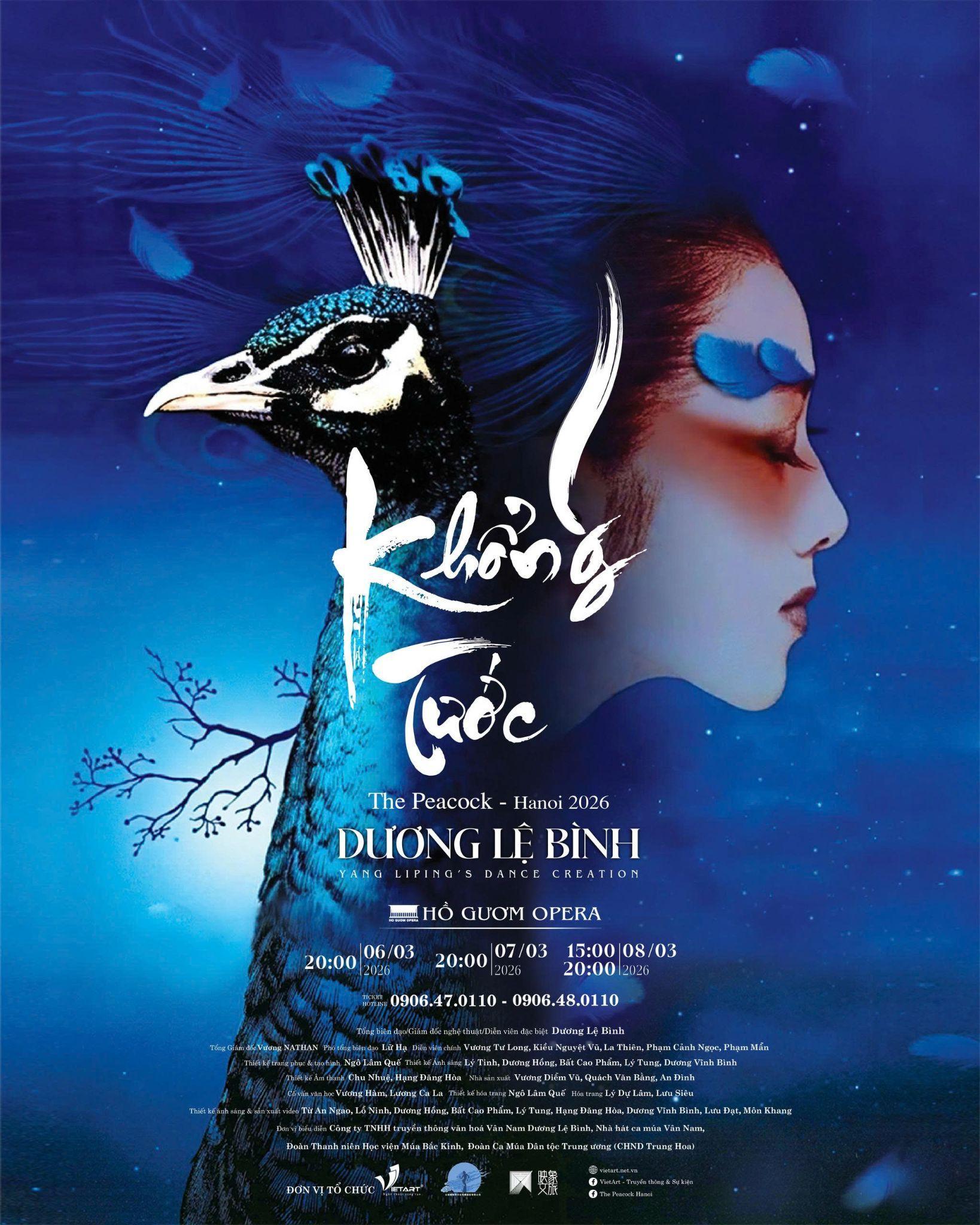 Khổng tước - The Peacock Hanoi 2026. Ảnh: Công ty Cổ phần Truyền thông VietArt