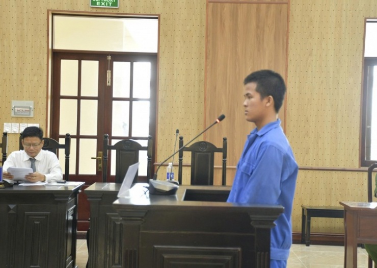 Bị cáo Phạm Việt Nhân tại phiên tòa.