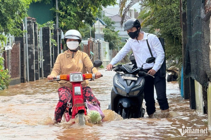 Nhiều khu dân cư ở Đồng Nai ngập cả mét, cụ bà được cứu kịp thời giữa biển nước - 2