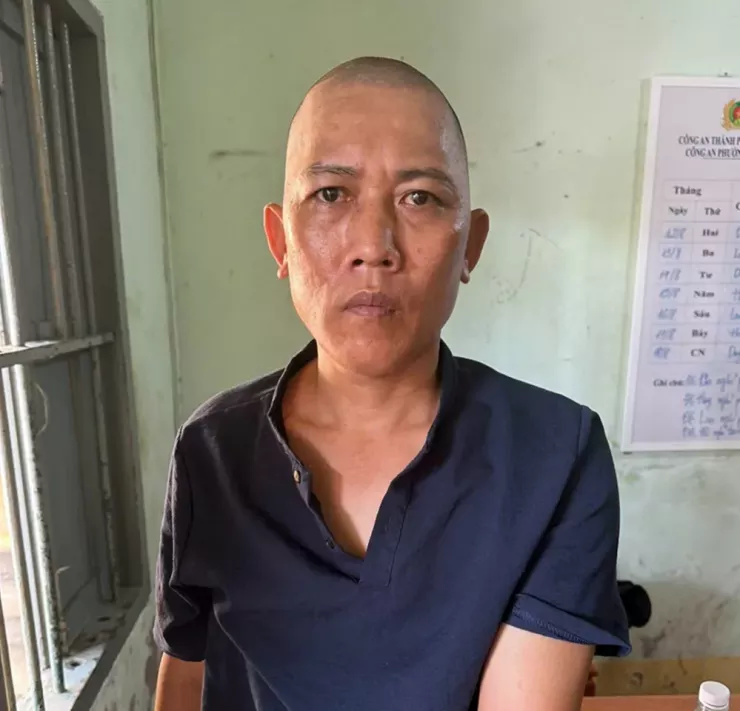 Đinh Hoàng Kim Vũ thời điểm bị bắt.