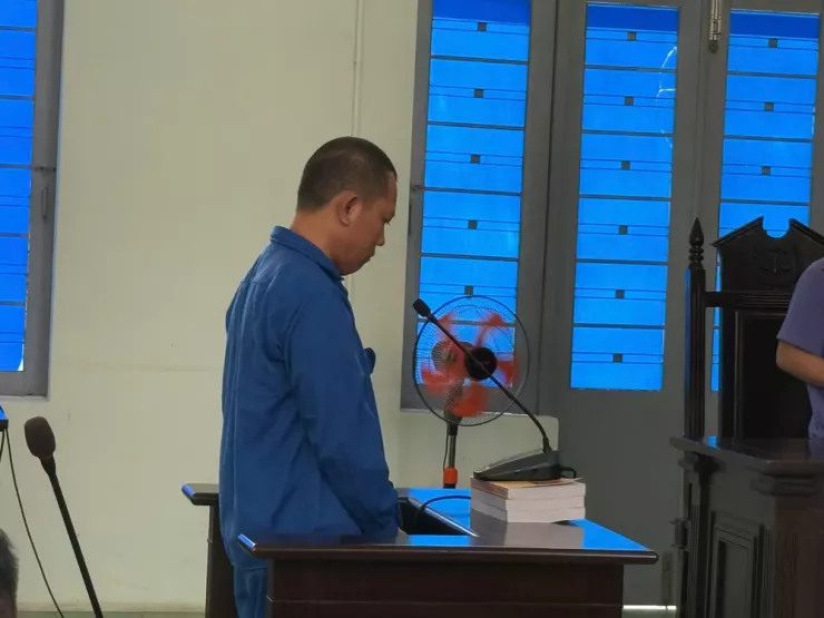 Bị cáo Đinh Hoàng Kim Vũ.