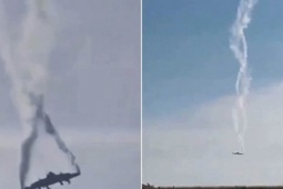 VIDEO: Máy bay quân sự Thổ Nhĩ Kỳ chở 20 người rơi ở Georgia