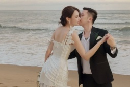 Thời trang - Ảnh cưới trên biển của Á hậu Tâm Như