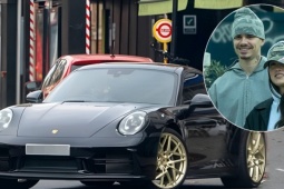 Romeo Beckham lái xe sang chở bạn gái đi chơi