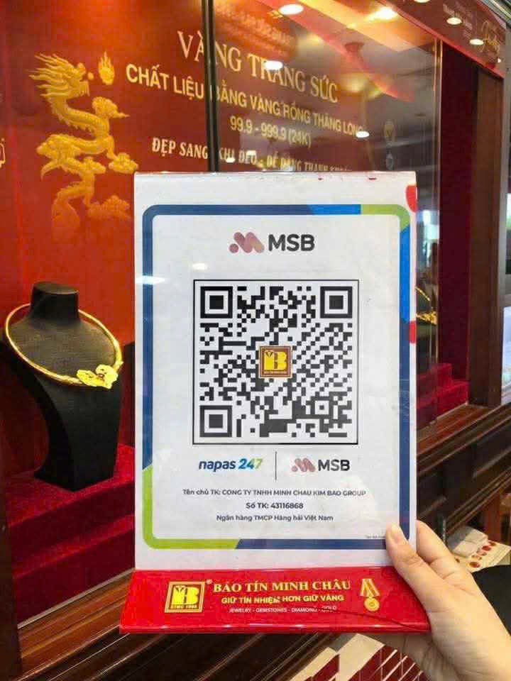 Tài khoản của các đối tượng lừa đảo tạo ra nhằm chiếm đoạt tài sản của người mua vàng.