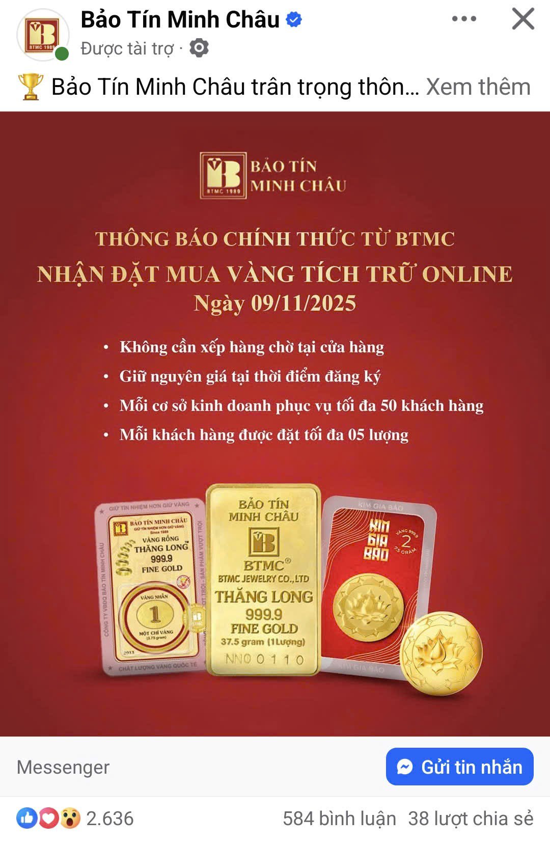 Bài viết của trang mạng giả mạo khiến chị Hân tin tưởng và chuyển khoản 148 triệu đồng, sau đó mới biết mình bị lừa.