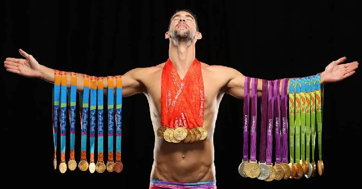 Phelps có thành tích thi đấu đáng nể 