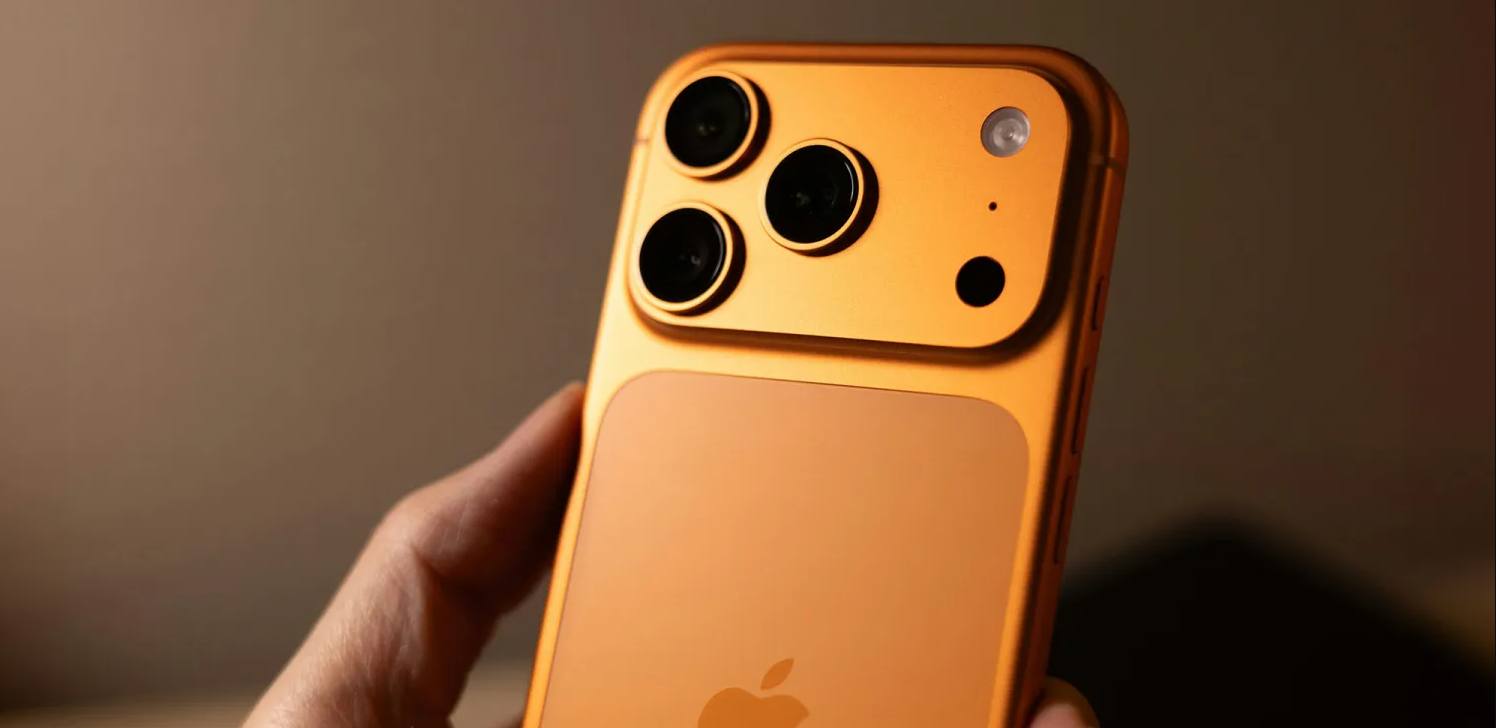 iPhone 17 Pro màu cam.