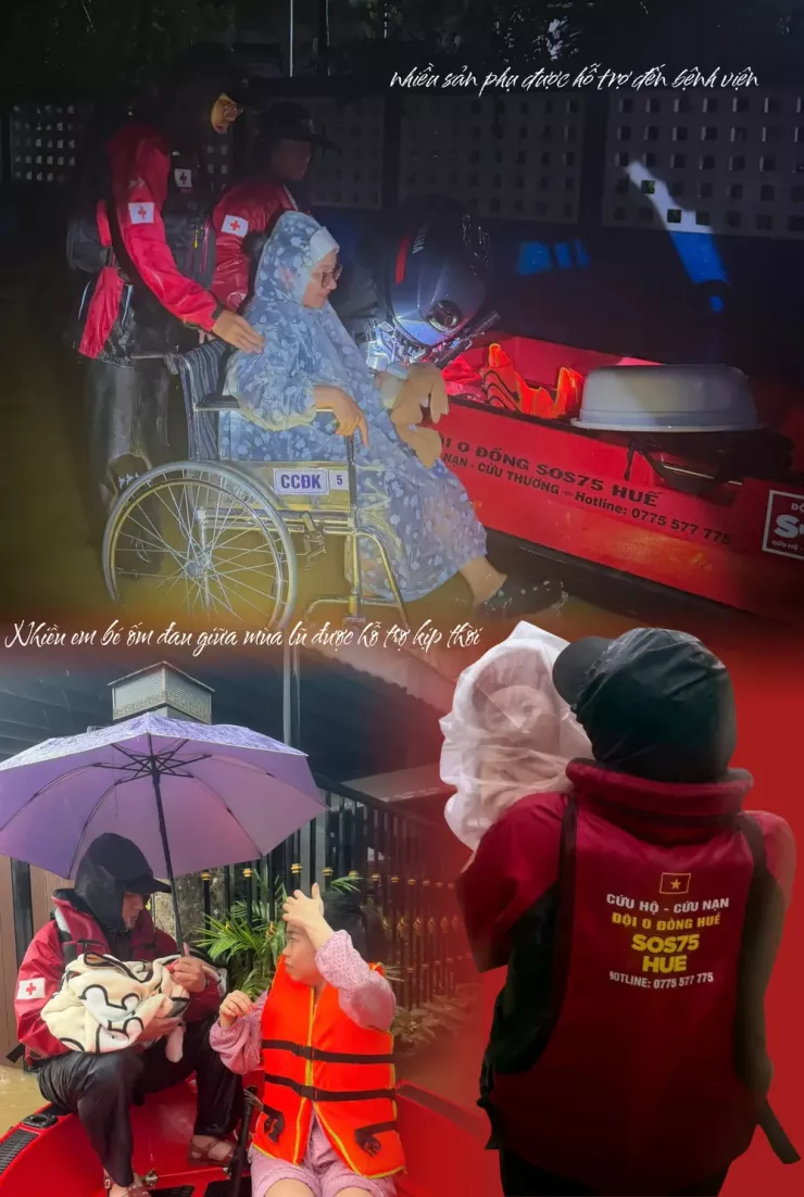 Đội SOS 75 ở Huế: 'Nghe bà con kêu cứu, chúng tôi không biết mệt mỏi' - 4