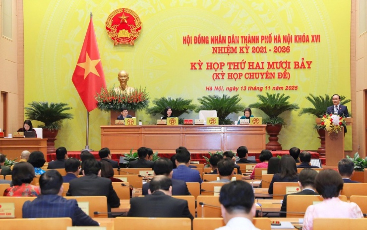 Toàn cảnh kỳ họp thứ 27 HĐND TP. Hà Nội