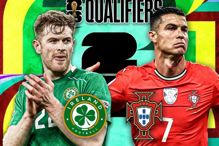 Trực tiếp bóng đá CH Ireland - Bồ Đào Nha: Ưu thế lớn về thành tích đối đầu (Vòng loại World Cup)