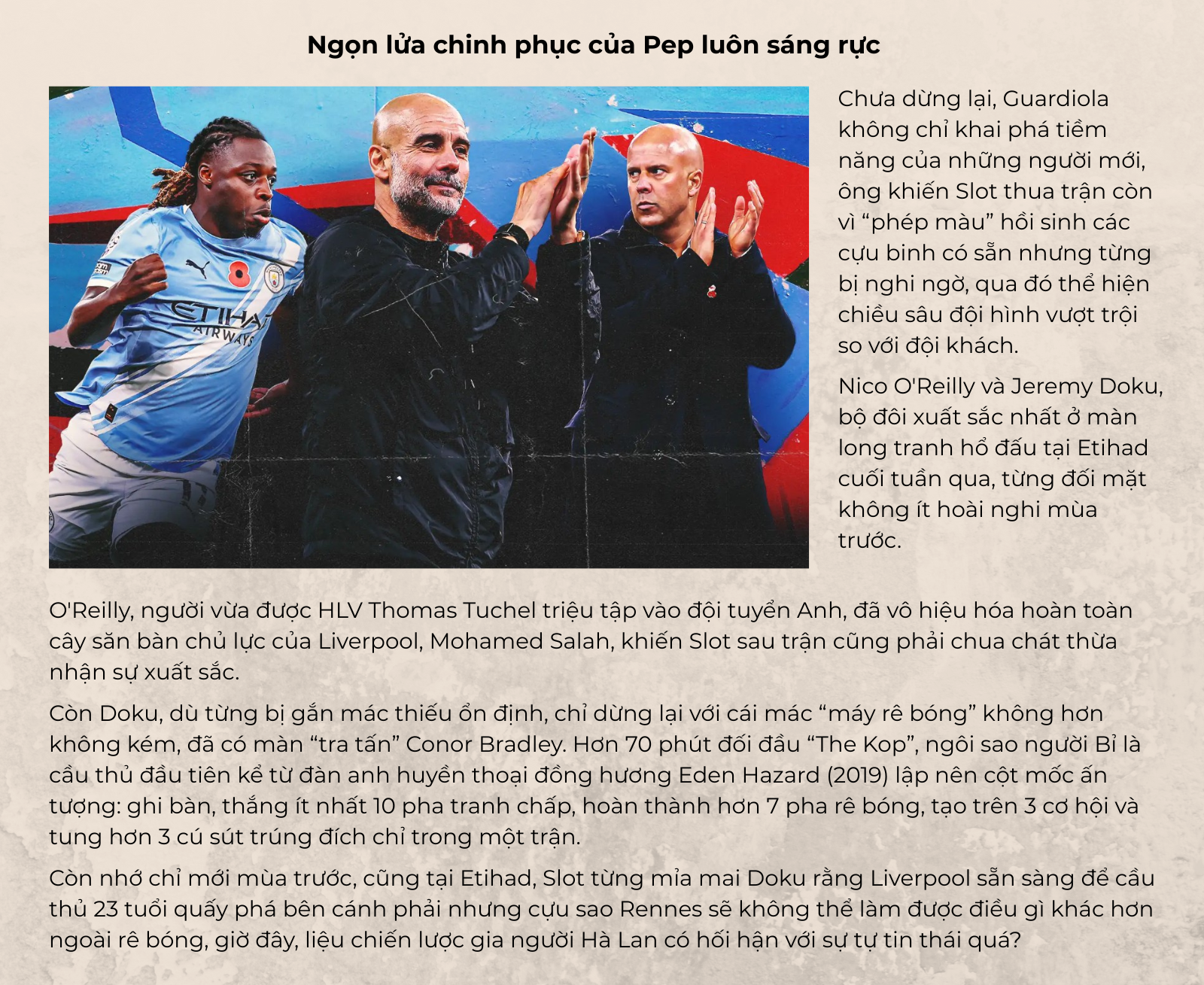 Guardiola đập tan ảo mộng về Arne Slot, Man City kéo Liverpool trở lại mặt đất - 9