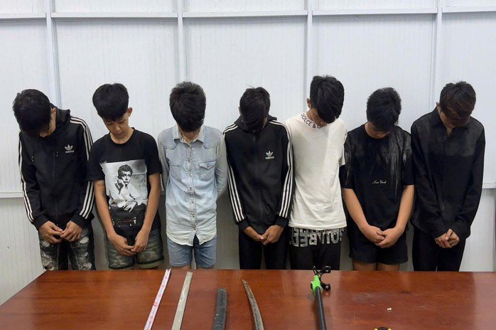 Các đối tượng tại cơ quan công an