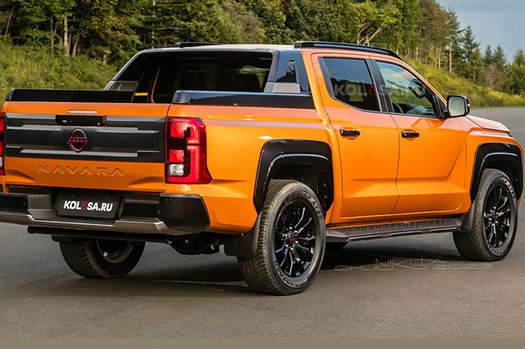 Ảnh dựng đồ họa AI Nissan Navara thế hệ mới. Ảnh: Kolase.ru