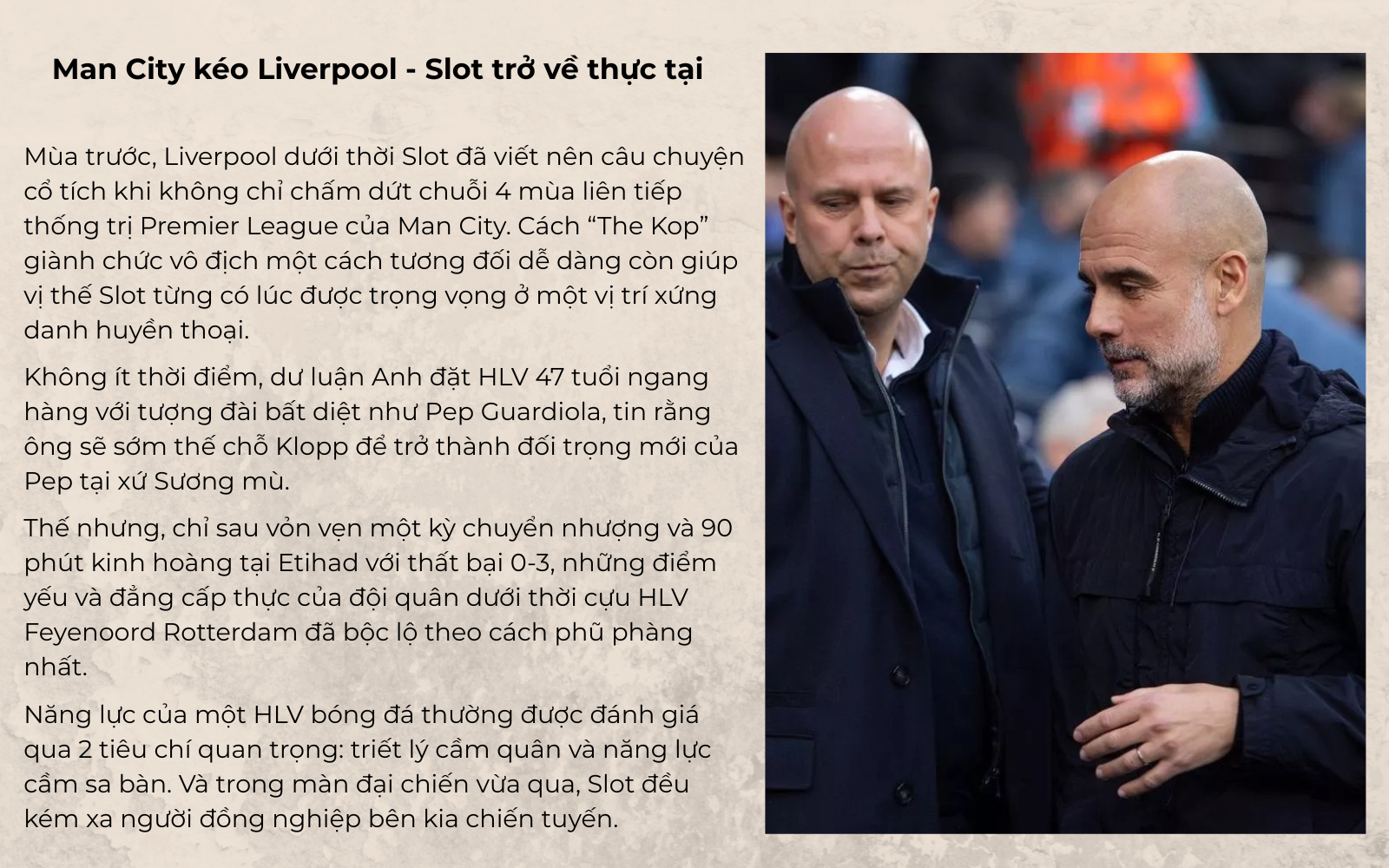 Guardiola đập tan ảo mộng về Arne Slot, Man City kéo Liverpool trở lại mặt đất - 3