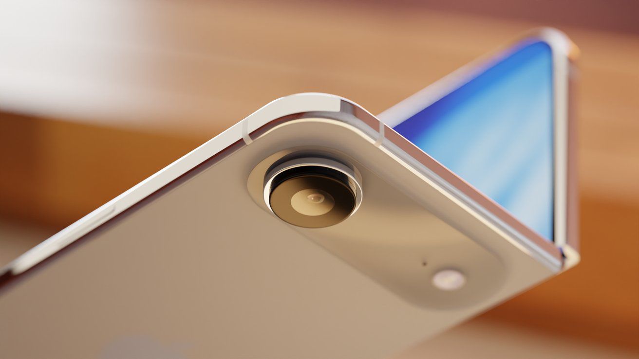 Ảnh concept iPhone màn hình gập.