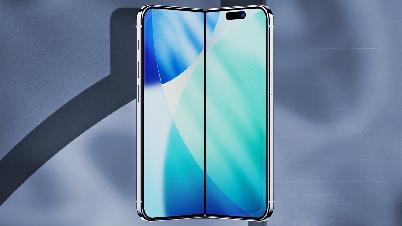 Ảnh concept iPhone màn hình gập.