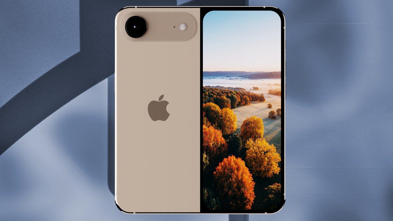 Ảnh concept iPhone màn hình gập.