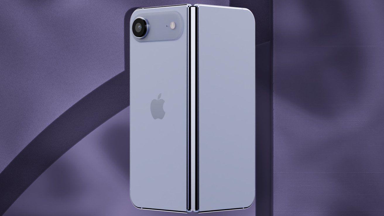 Ảnh concept iPhone màn hình gập.