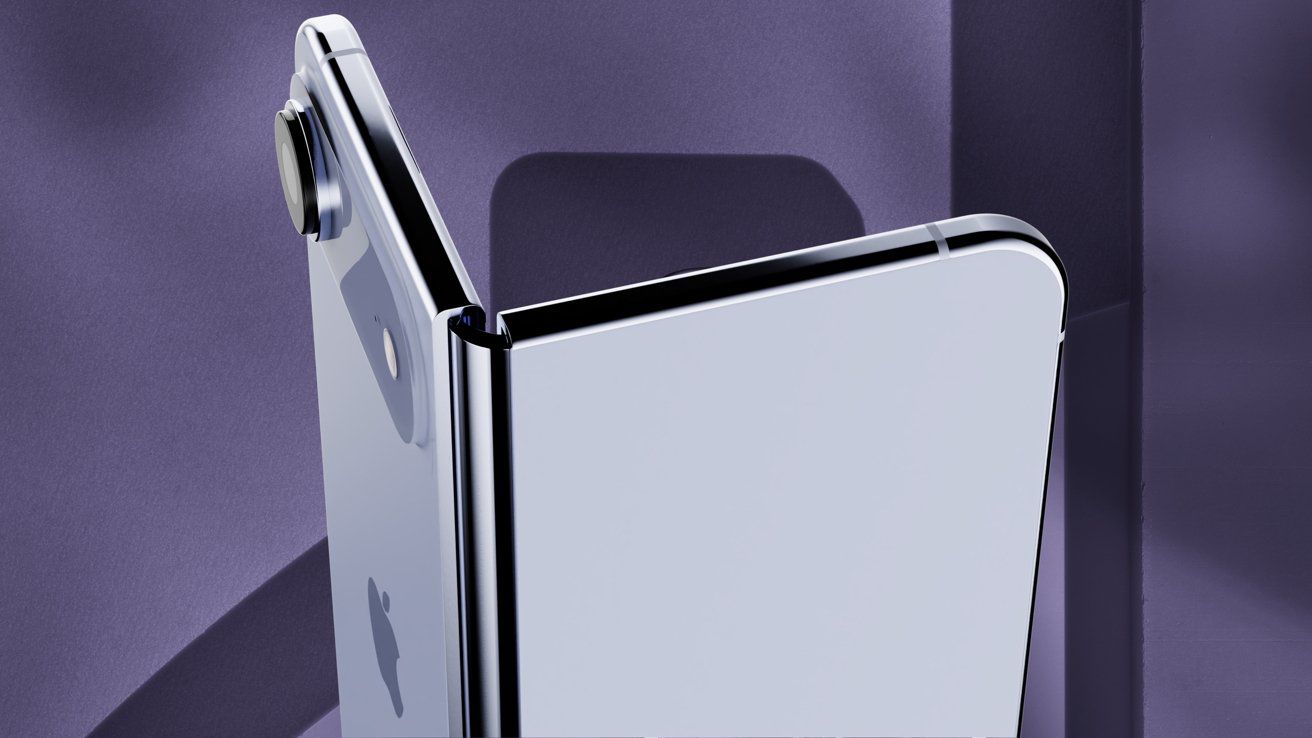 Ảnh concept iPhone màn hình gập.