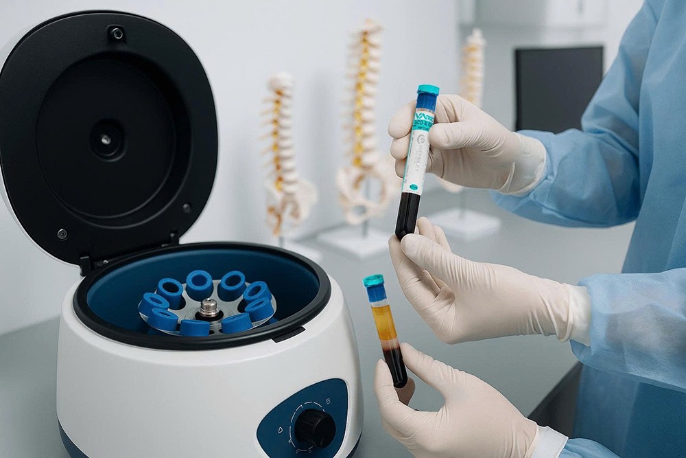 PRP là kỹ thuật tách huyết tương giàu tiểu cầu từ máu tự thân bằng phương pháp ly tâm.