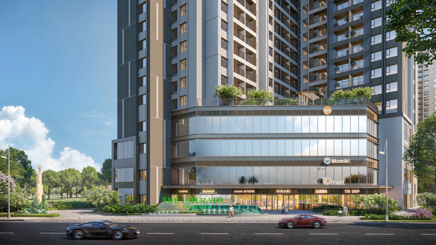 The Emerald Garden View với 4 tầng thương mại dịch vụ, lấy cảm hứng từ làng nghề truyền thống Gốm Lái Thiêu đặc sắc