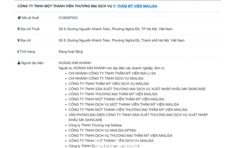 Choáng với hồ sơ doanh nghiệp của &#39;bà trùm&#39; Mailisa đang bị công an khám xét - 2