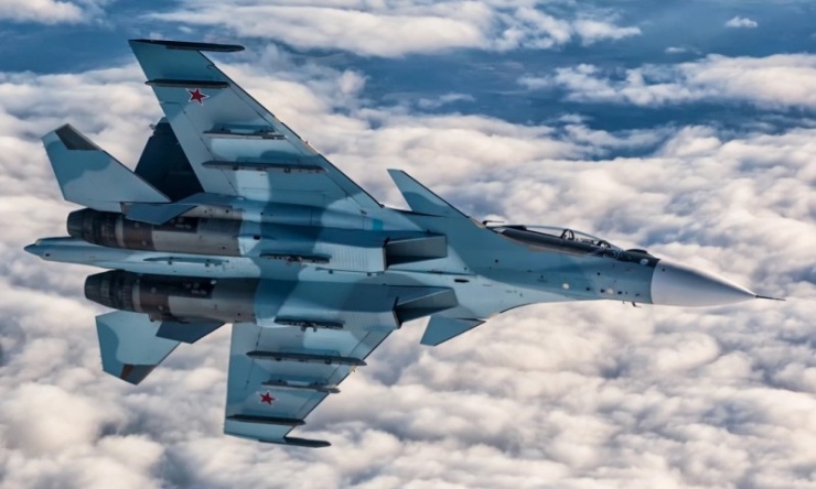 Tiêm kích Su-30SM Nga bay huấn luyện hồi năm 2020. Ảnh: Russian Planes