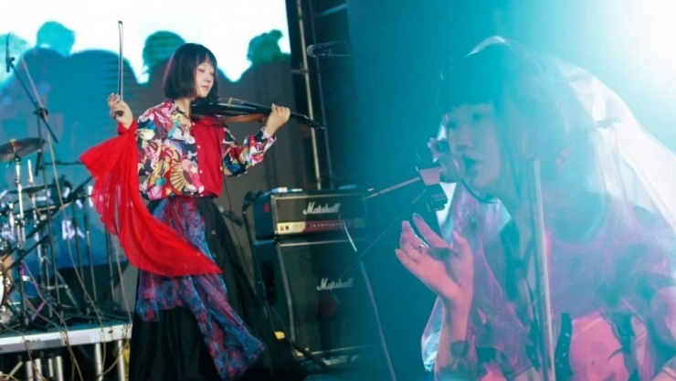 Ca sĩ Giải Huệ Quân - giọng ca chính của Ordinary Rock Band.