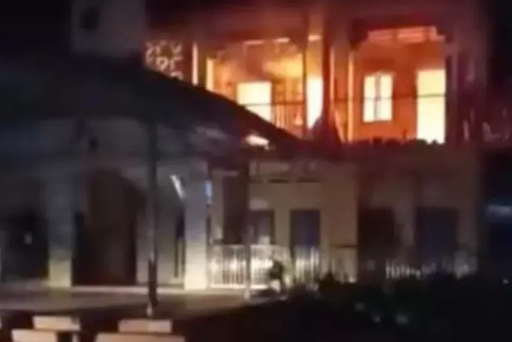 Hiện trường vụ cháy tại trường mầm non.