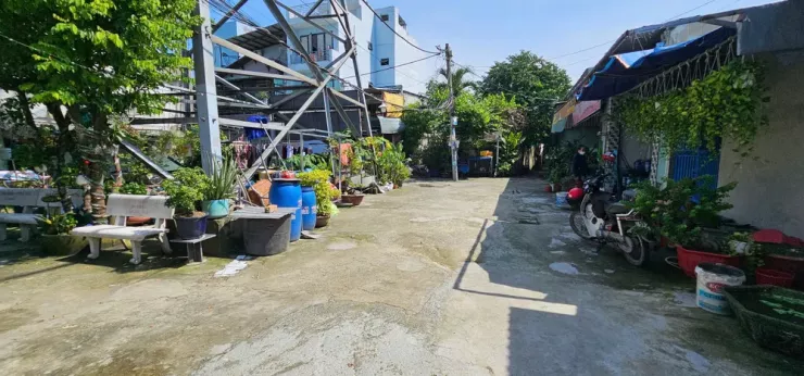 Khu vực xảy ra vụ án mạng ở xã Bà Điểm. Ảnh: HT