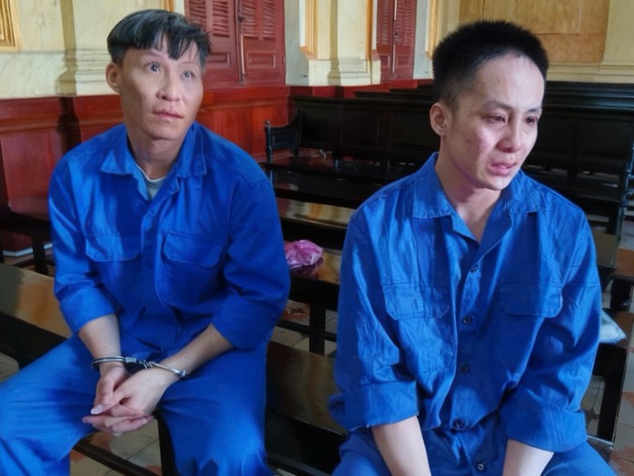 Các bị cáo tại toà