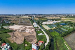 Tin tức trong ngày - Toàn cảnh khu vực đang xây dựng sân bay lớn nhất miền Bắc