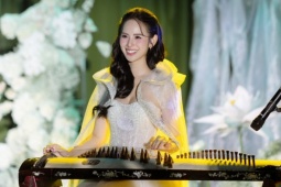 Thời trang - Hương Liên chơi đàn tranh trong đám cưới