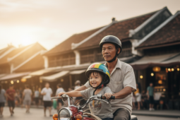 Hiểu đúng về quy định trẻ em ngồi phía trước xe máy