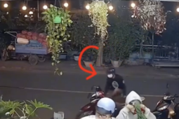 An ninh - Xã hội - Clip: Trộm xe máy trong 3 giây ở Khánh Hòa